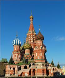 Saint Basil’s Cathedral in Red Square Moscow Russia